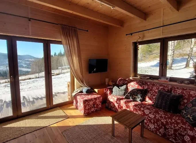 Panorama Sucha Gora ,lesny Nyaraló Skawica (Lesser Poland)